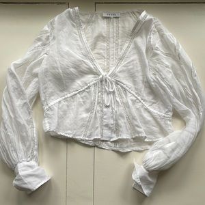 White Frame Blouse